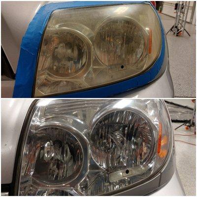 We offer certified, professional headlight restoration.