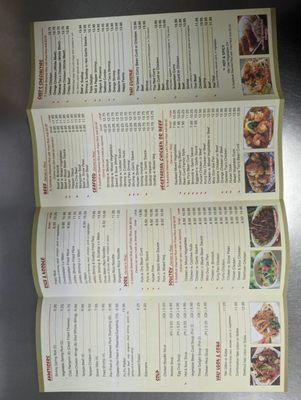 Latest menu