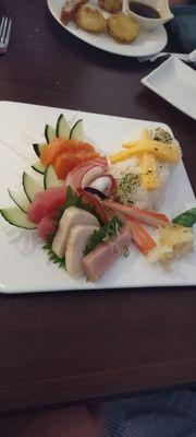 Sashimi plate.