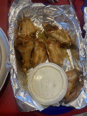 Lemon pepper wings (6)