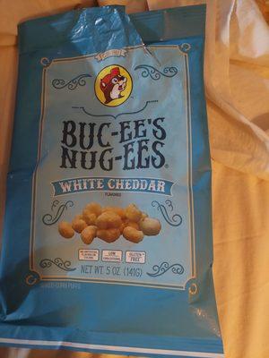 Yum. Other sweet flavors and habanero white cheddar. Shaped like a C for Buc-ee.