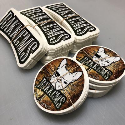 Die cut stickers