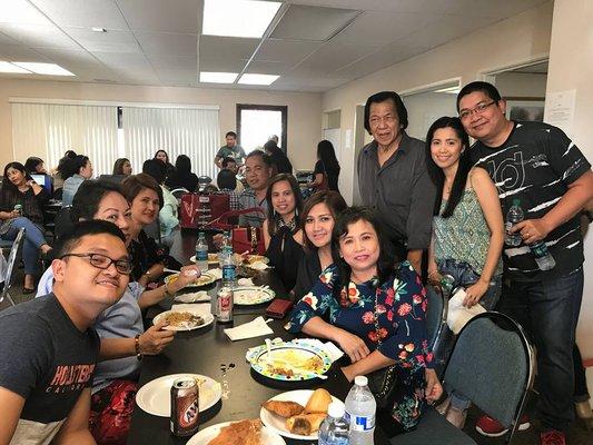 Doc Manny and his students celebrating another round of successful exams