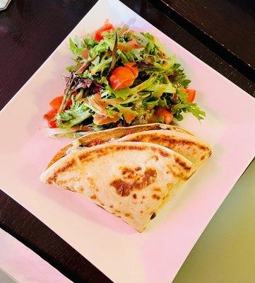 mediterranean crepe with side salad