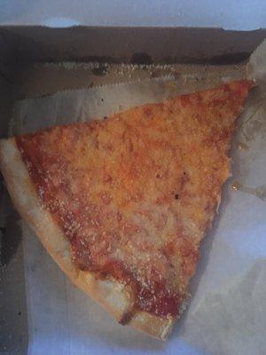 Huge slice "I sprinkled on some parm cheese"