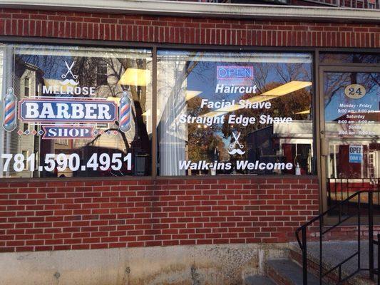 Front of Barber Shop store