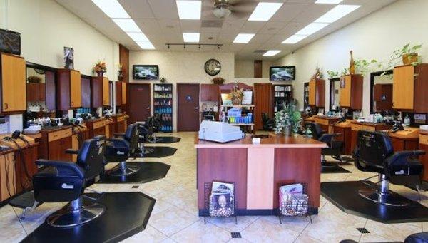 Clean Inside Tony's Barber Shop