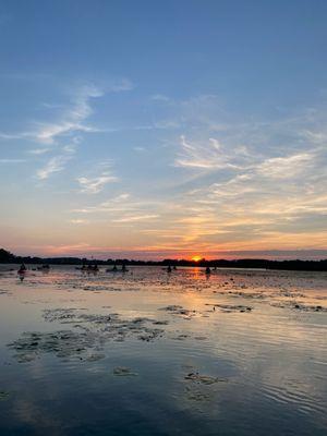 Lake St Clair Metropark Simple Adventures Sunday sunset tour.