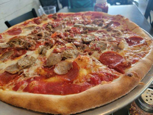 Meat lovers pizza