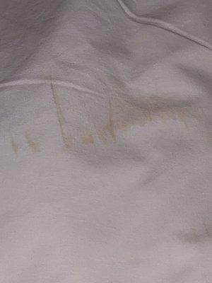 Brown Stained Bed Sheets