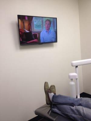 Tvs all over this patient room