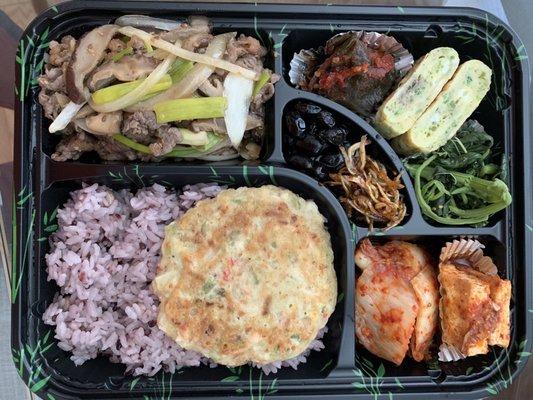 Beef bulgogi bento box