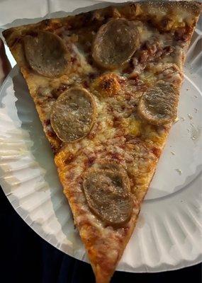 Sausage Pizza Slice