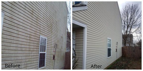 Power washing can make a house look new again