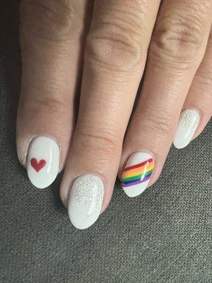 Pride nails