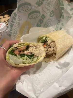 Rotisserie chicken custom wrap