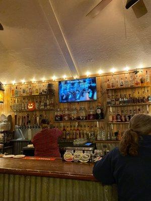 Cozy bar area.