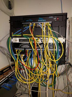 Small Business Rack Before Upgrade.