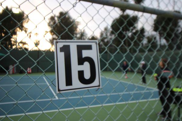 Another glorious day on the tennis courts!