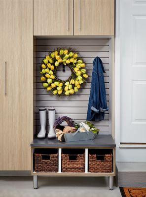 April showers bring may flowers, and maybe some mud too...  call us to reimagine your mudroom!