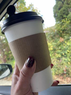 Medium dirty chai to go