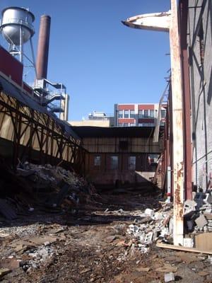 Tearing down our old location in Shockoe Bottom (downtown Richmond).