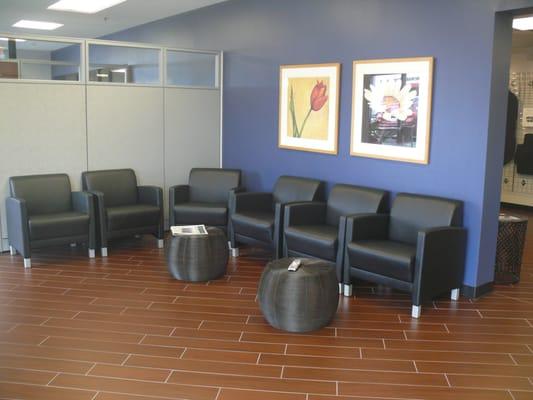 Our customer waiting room has been renovated with a brand new refreshment area