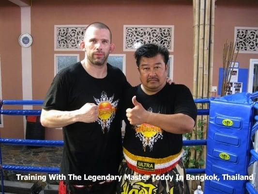 Training with the legendary Master Toddy in Thailand.  We are an MTIA school under Master Toddy!