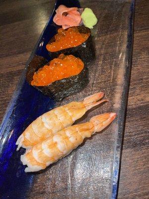 Shrimp, fish roe