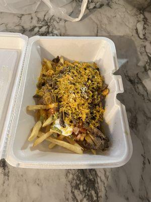 "Half serving" of Carne Asada Fries