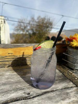 Lavender Pear Gin Fizz