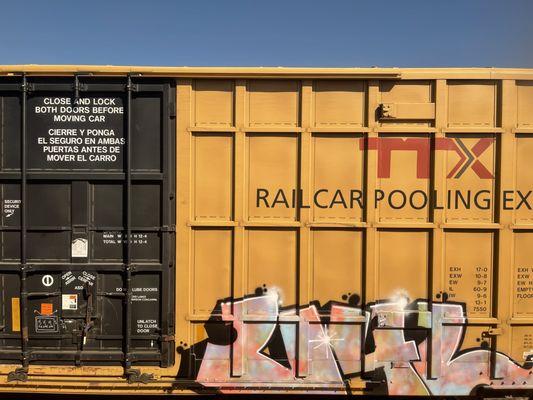 Freight cars in Galesburg, Illinois. June 2022.