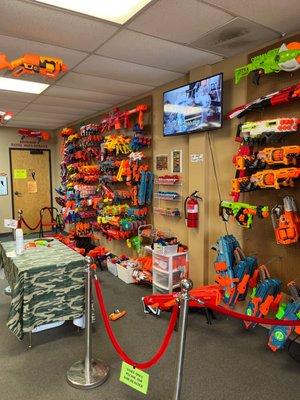 Incredible Nerf gun selection - so awesome!