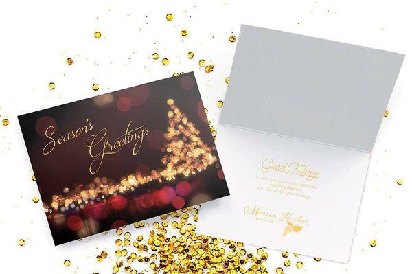 Christmas cards with your company logo.