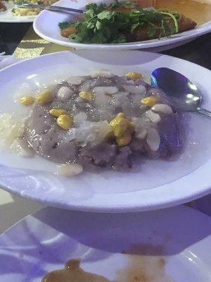 Taro Pudding with Nuts