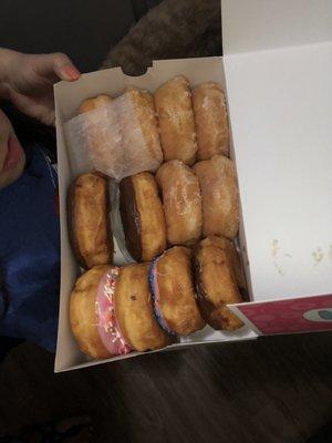 Variety of donuts