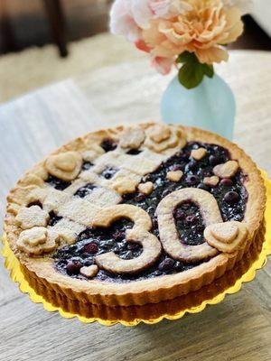 Custom Order: Blueberry Tart