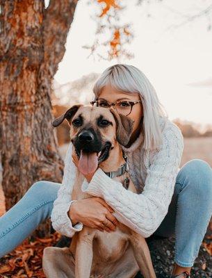 Chico Autumn Photoshoot with dog