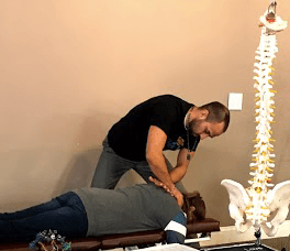 Upper Back traction to loosen up spinal tension