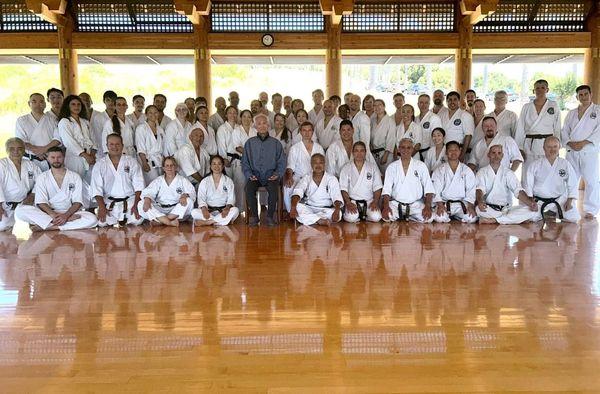 2024 summer practice.   Photo with Ohshima Sensei.