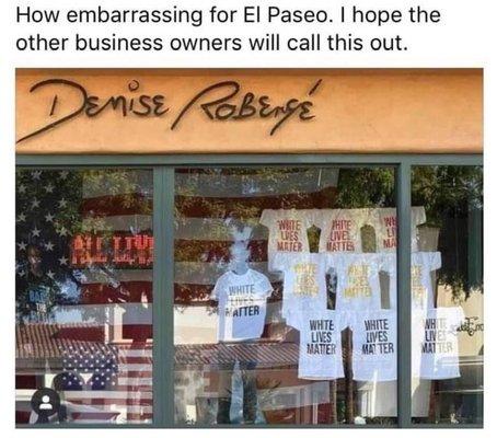 Racist window display