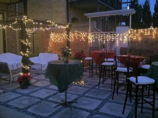 Stunning courtyard available for private parties.