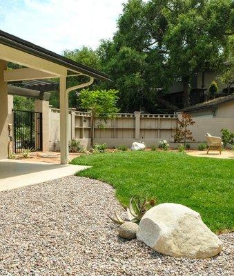 Sod and rock design