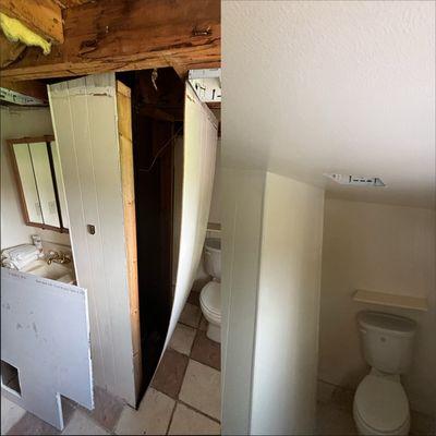 Bathroom ceiling repair