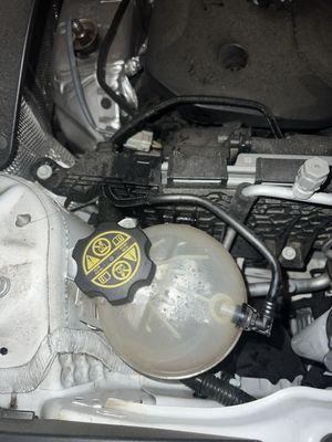 open coolant cap, it was almost completely emptied