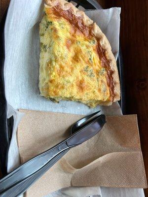 Broccoli and Cheddar Quiche