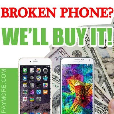 We pay cash for broken smartphones, many different models! places that buy broken phones, where to sell my broken iphone.