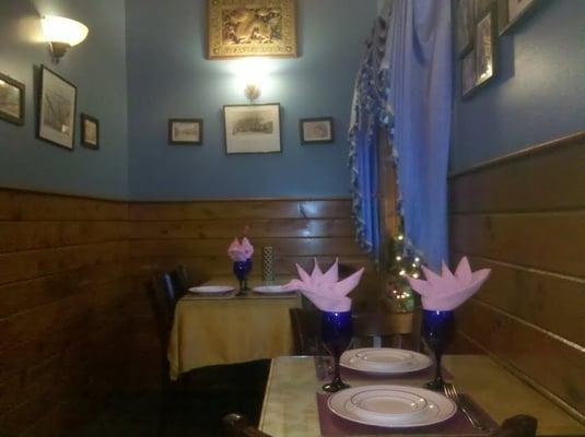 Cute little dining nook in the corner.