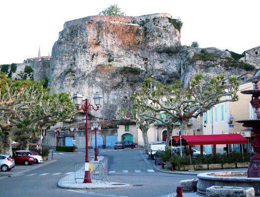 Viviers France at dusk. Walking tour. One of many stops while cruising the Rhone and the Saone rivers.