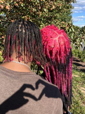 Hair color, Braiding, and retwist